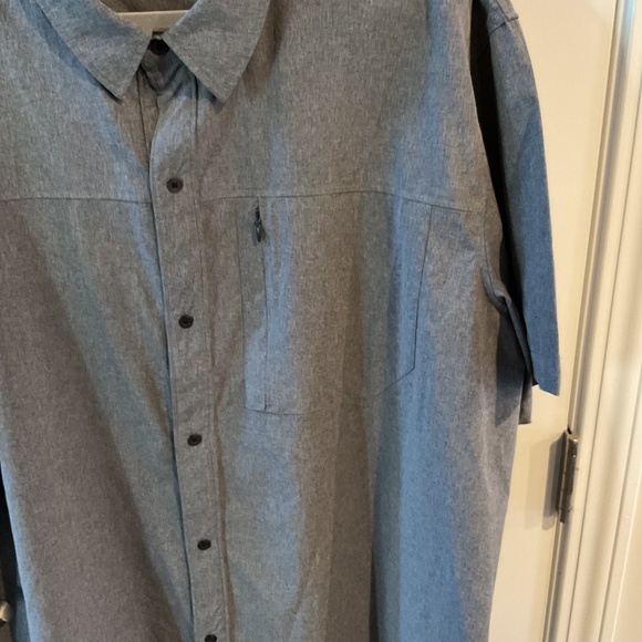 Zelos Short Sleeve Hybrid Shirt - XXL - Slate Tile Heather - Picture 3 of 6